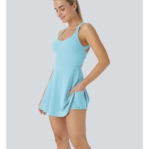 HALARA Light Blue Mini Dress
